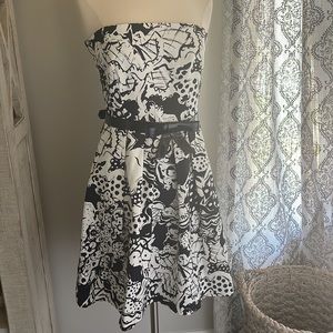 Eva Franco Anthropologie strapless belted dress 2